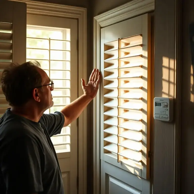 New Orleans homeowner checking a thermostat when the AC is not cooling